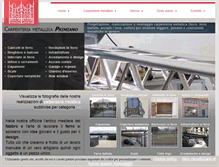 Tablet Screenshot of carpenteriaprimiano.it